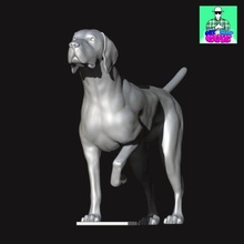 Inglese puntatore razza cane arte modello stl animale domestico razze 3d print model - Mito3D