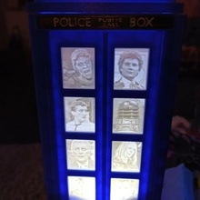 english police phone box tardis doctor who dr sci fi sci-fi k9 lithophane 3d print model - Mito3D