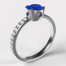 english setting ring 3d jewelry cad model of engagement wedding stl 3d print model - Mito3D
