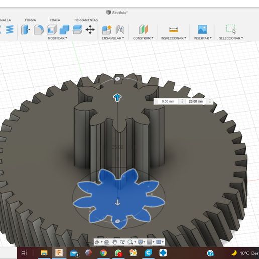engranaje artilugio 3D print model - Mito3D