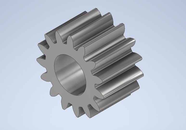 engranaje recto m1 b15 mühendislik 3D print model - Mito3D