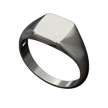 grabable cuadrado sello anillo 3d impresión modelo joyería joya imprimible oro plata libra esterlina hombres menring Moda lujo moderno clásico minimalista sencillo 3d print model - Mito3D