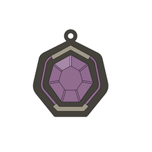 enhanced diamond key ring - valorant rank game range keychain gift 3d print model - Mito3D