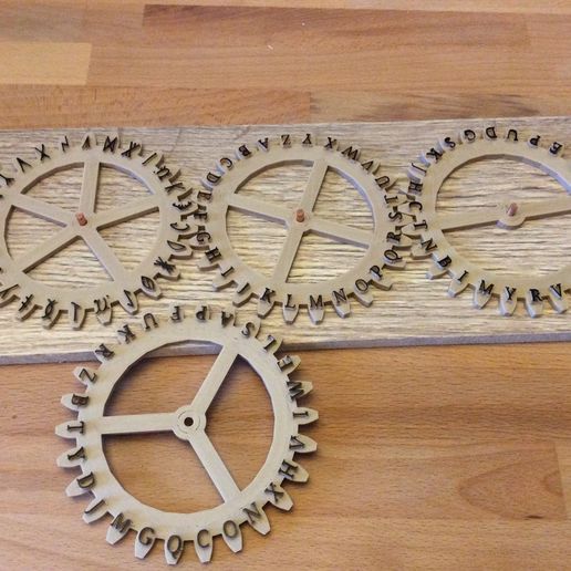 énigme roues codage puzzle zéro échapper Jeu puzzles 3D print model - Mito3D