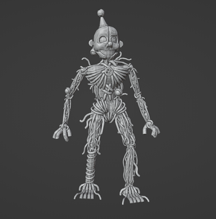 Ennard fnaf kız kardeş yer Ennart fnaf4 robot animatronik canavar Freddy metal oyuncak heykel fantezi kurgusal yaratık oyun oyunlar oyuncaklar 3d print model - Mito3D