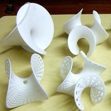 enneper surfaces order 2 3 4 perforated - minimum various decoration areas 3d print model - Mito3D