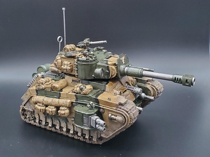 enormous heavy tank alternate turret kitbash remix Various imperial guard 3d print model - Mito3D