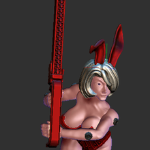 enraged crazy sister bunnygirl costume game adepta sororitas warhammer 40k games 3d print model - Mito3D
