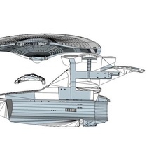 girişim 1701 aydınlatılabilir bilimkurgu Startek yıldız gemisi izi yazdırılabilir Illumibale 3d print model - Mito3D