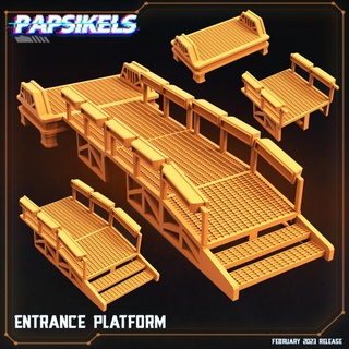entrance platform objects star terrain props gate stargate grate 3d print model - Mito3D