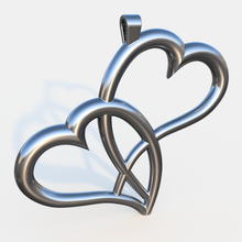 entwined jewelry pendant valentine's day 3d print model - Mito3D