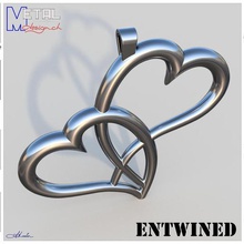 entrelaçados jóias o dia dos namorados valentine pendentif pingentes pingente 3d print model - Mito3D