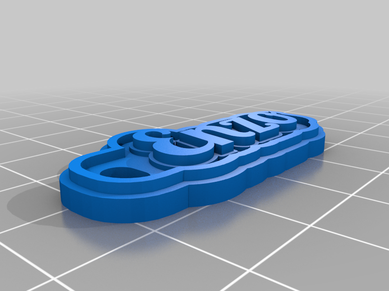 enzo customized keychains 3D print model - Mito3D