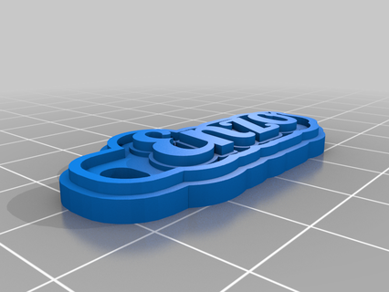 enzo customized keychains 3d print model - Mito3D