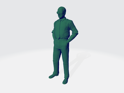 enzo ferrari in piedi miniatura diorama diorami 3d print model - Mito3D