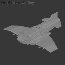 eos-pattern warthog heavy fighter - grimdark navy imperial_guard imperial_navy thunderbolt 3d print model - Mito3D