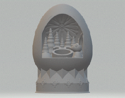 doğu takdir Paskalya tanrıça Yumurta ilkbahar sepet tavşan Şirin 3d print model - Mito3D