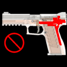 ep 1n trigger gruppo attrezzo Lavorando cap pistola giocattolo puntello 3d print model - Mito3D