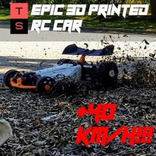 epic 3d printed rc race car fast hobby rccar 3dprintedrc racecar rcracecar openrc diy project functional toy printready racing howto 3d print model - Mito3D