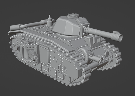 epik Charles pazartesi güller savaş tankı oyun epic40k rus koruma imparatorluk tank 3d print model - Mito3D