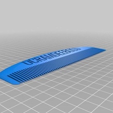epico personalizzato pettine bagno 3d print model - Mito3D