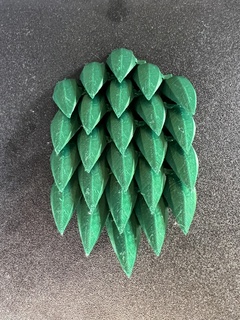 epic dragon scales flexible interconnected scale scalearmor scalemail scalemaille prop cosplay armor armour 3d print model - Mito3D