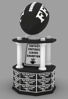 epic fantasy football trophy trophy football statue fantasy football toy  3d print model - Mito3D