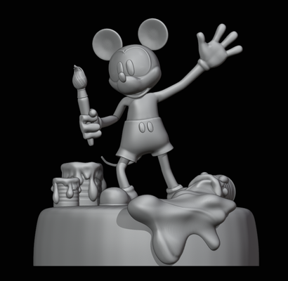 épico mickey ratón disney figura vídeo juego 3d print model - Mito3D