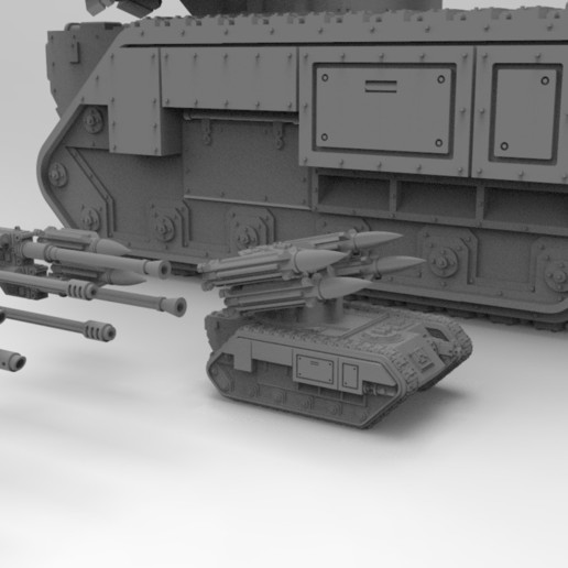 epic scale anti-air artillery game ssm 6mm aaa miniature sam scifi tank wargaming model 3D print model - Mito3D