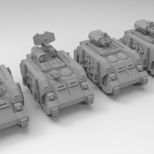 epic scale deimos pattern armoured transports game ifv apc scifi miniature wargaming tank 6mm 3d print model - Mito3D