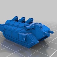 epic scale dominus bombard game vehicles epic40k 6mm 3d print model - Mito3D