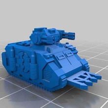 epic scale immolator game vehicles epic40k 6mm 3d print model - Mito3D