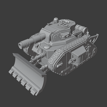 epic scale imperial guard main tank 40k leman russ wargaming 3d print model - Mito3D