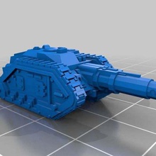 escala épica leman russ destructor juego vehículos warhammer tanque herejía de horus epic40k epic30k 6mm 3d print model - Mito3D