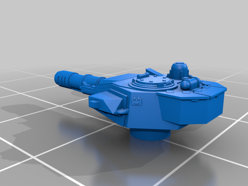 épique échelle principale bataille réservoir fixé pistolet Jeu modèle Véhicules transport 3D print model - Mito3D