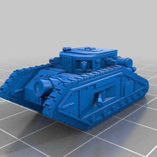 epic scale malcador defender v2 Spiel Fahrzeuge tank epic40k 6mm 3d print model - Mito3D