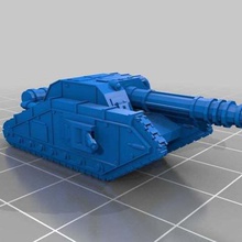 epic scale valdor tank hunter Spiel Fahrzeuge epic40k epic30k 6mm 3d print model - Mito3D