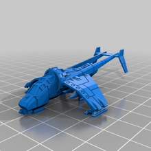epic scale vulture gunship Spiel Spiele warhammer 40k Maßstab 3d print model - Mito3D