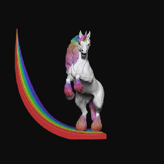 épico unicórnio cavalo decorativo suporte livro fantasia mítico monte arco Iris 3d print model - Mito3D