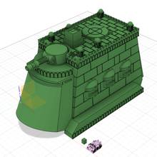 epically pequeña ciudad capital de tamaño fortaleza móvil varios hobby 3d print model - Mito3D