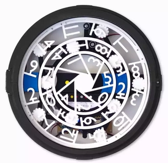 epicyclic clock case seconds backlight dial clock epicyclic clock herringbone clock mechanical clock planetary gear clock ws2812 electronics  3d print model - Mito3D