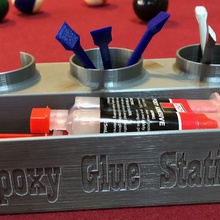 epoxy glue station tool box cap mix mixing storage tray 3d printing 3d print model - Mito3D
