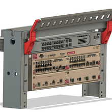 equipment rack extensions gadget adapter networking 3d print model - Mito3D