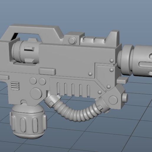 eradication gun game space marines 40k eradicator melta 3D print model - Mito3D