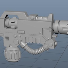 éradication pistolet Jeu espace marines 40k éradicateur fondre 3d print model - Mito3D