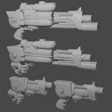 silici tabanca Warhammer 40k 30k 28mm minyatürler Primaris 3d print model - Mito3D