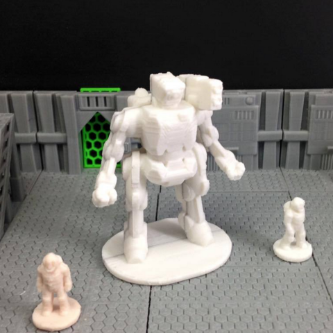 eradicator heavy combat robot game 3D print model - Mito3D