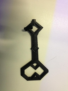 Erebor chave 3d hobbit senhor modelo suporte anel moda 3d print model - Mito3D