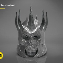 eredins helmet witcher wild hunt game king replica wearable character rpg model 3dprint toy 3d print model - Mito3D