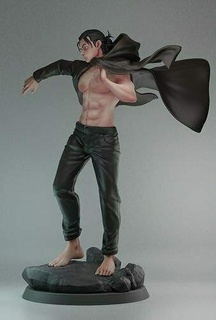 eren jeager Art anime aot titan figure miniature 3d print model - Mito3D